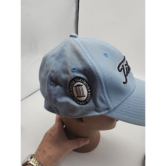 Titleist Golf Pattern Hat Cap Blue White Columns Country Club Med-large - Picture 4 of 6
